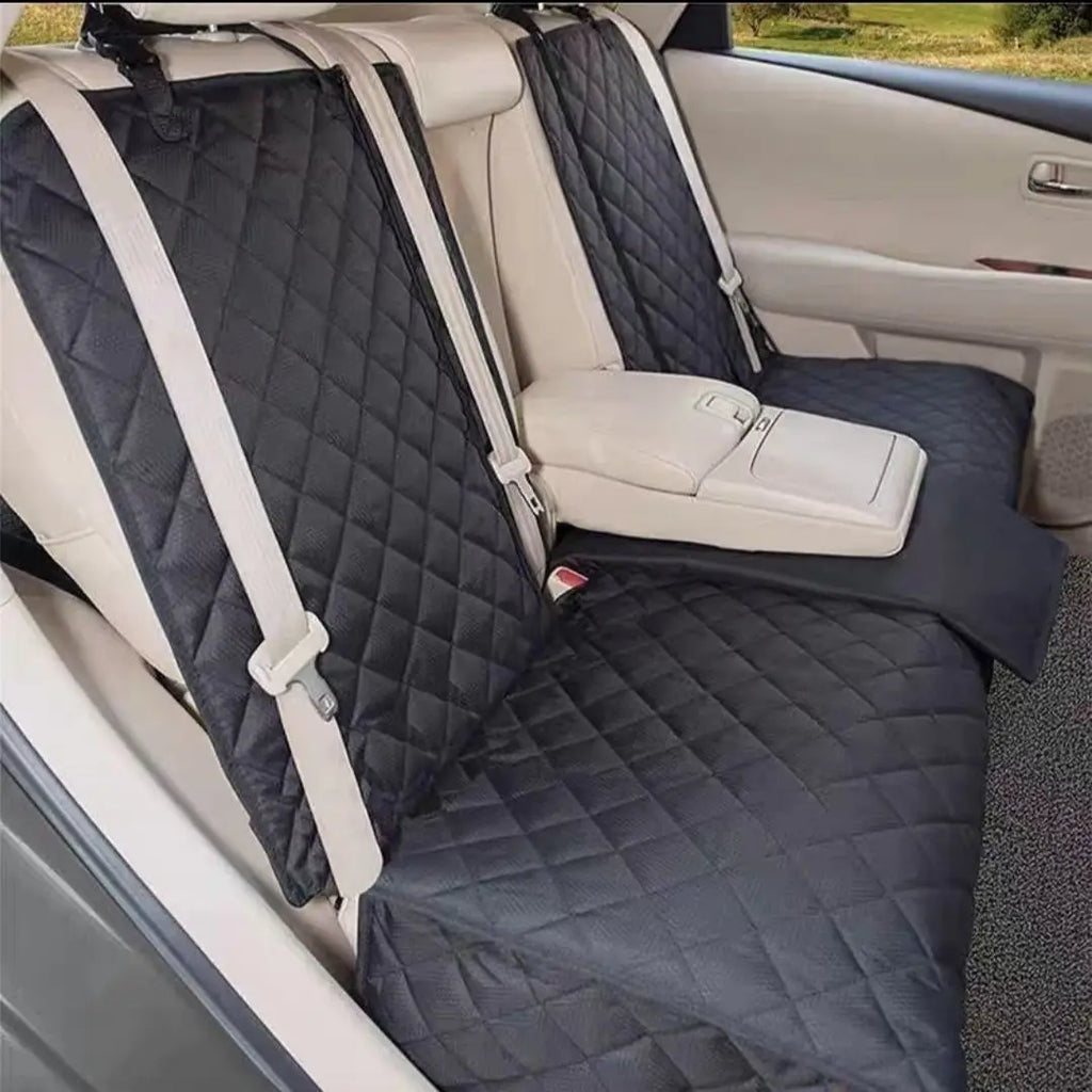 Seashore Luxury Quilted Dog & Cat Car Seat Cover – Premium Soft Protection, Waterproof, Universal Fit