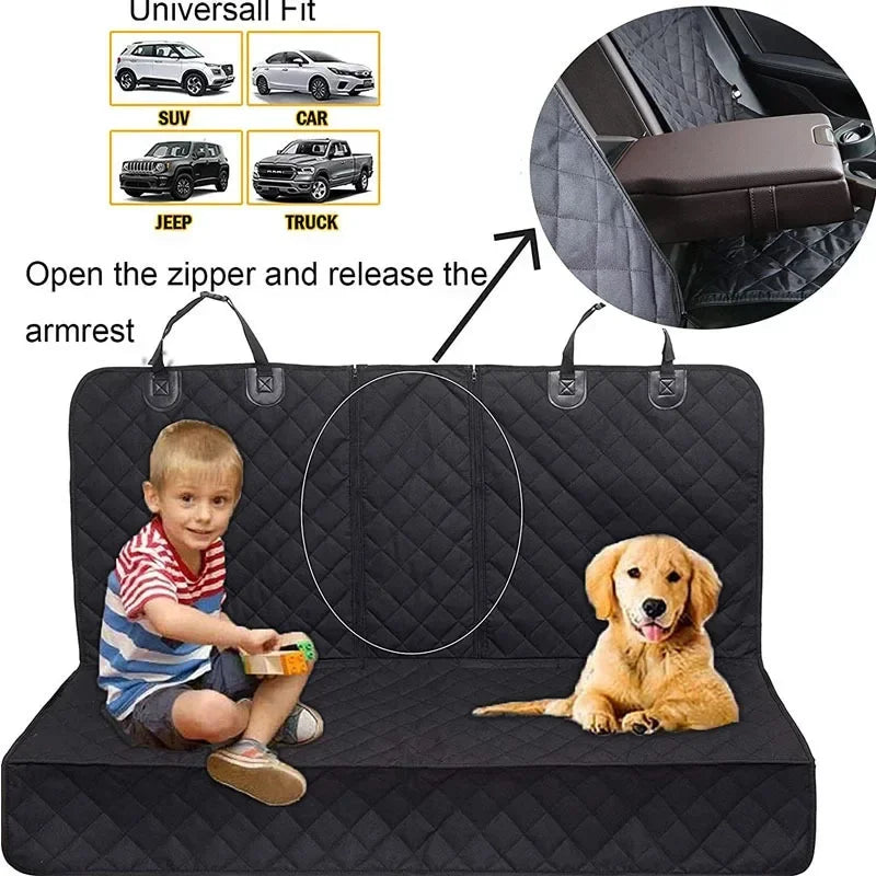 Seashore Signature View Dog Car Seat Hammock – Waterproof, Mesh Window, All Breeds
