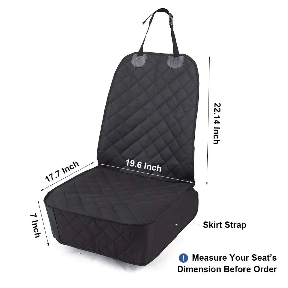 Seashore Waterproof Front Bucket Seat Protector for Dogs & Cats – Universal Fit, Easy Install