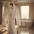 Luxe Premium Bathrobe - Ivory White
