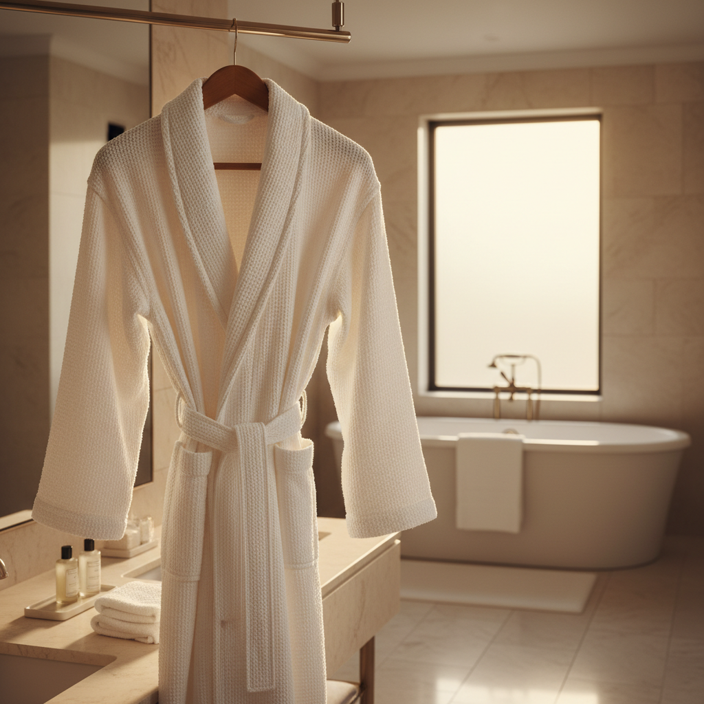 Luxe Premium Bathrobe - Ivory White