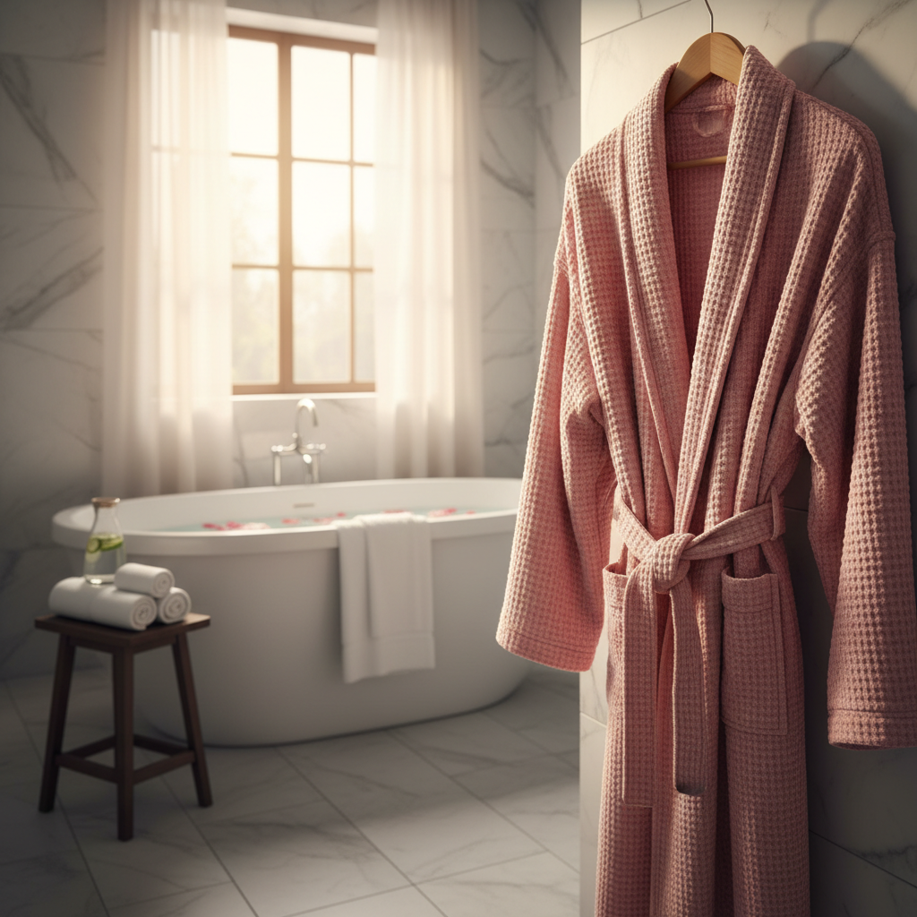 Luxe Premium Bathrobe - Blush Pink