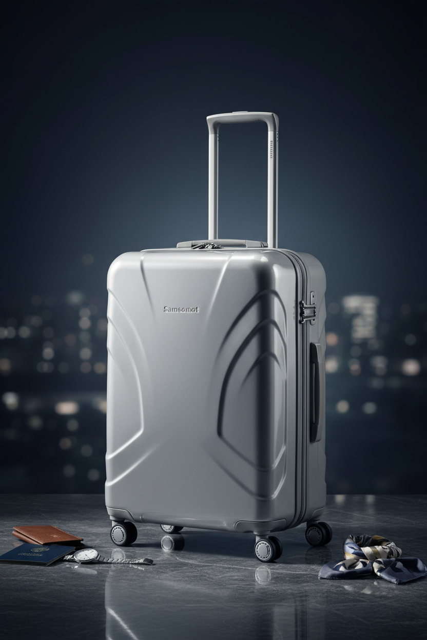 Samsonite Cosmolite Spinner Trolley Silver