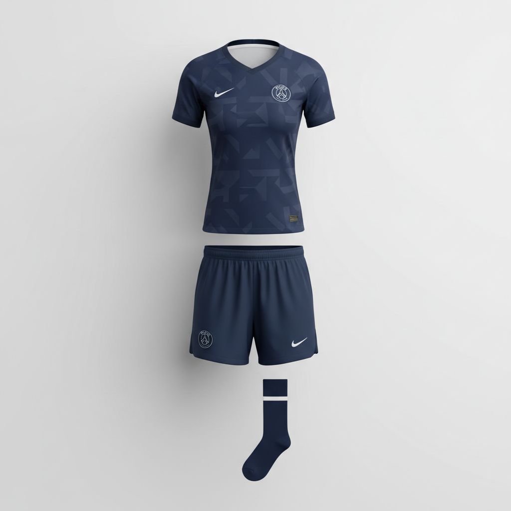 PSG Women's Full Football Kit 2025/26 Navy Blue