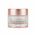 Luxe Face Moisturiser SPF 30 elegant rose gold and white glass jar
